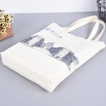 custom reusable foldable cotton canvas tote shopping bags with logo