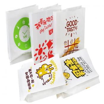 Disposable takeaway food greaseproof paper bag