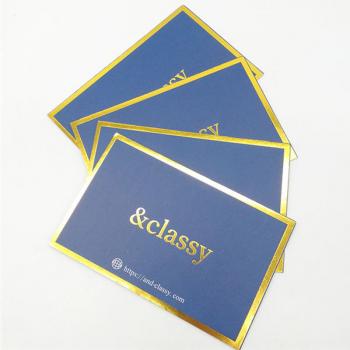 High Quality Gold Foil Business Card Printing