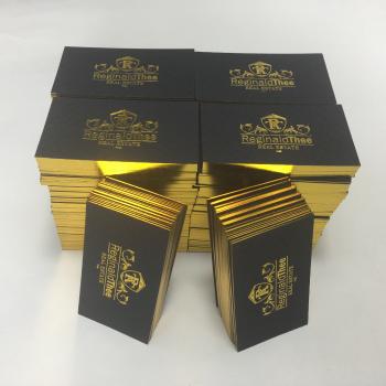 gold foil business card printing