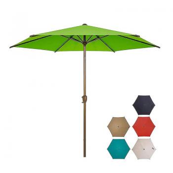 9ft Patio Outdoor Table Market Umbrella with Push Button Tilt