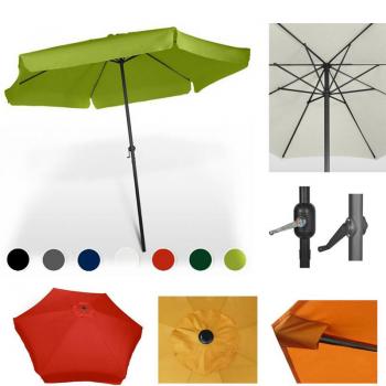 9ft Patio Outdoor Table Market Umbrella with Push Button Tilt