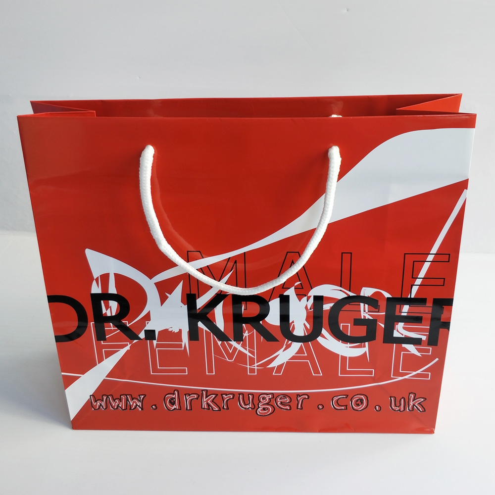 Custom Printed Garment Shopping Paper Bags For Clothing Store