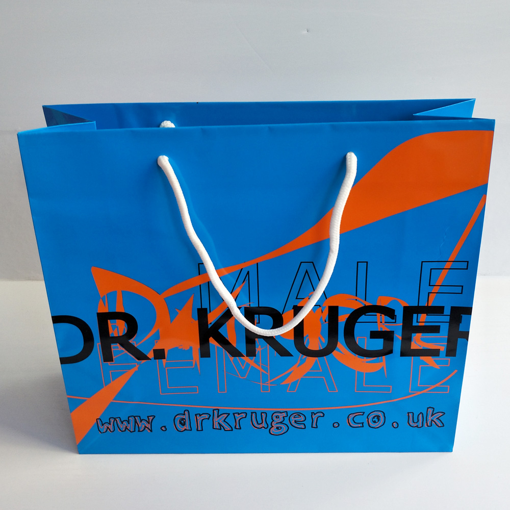 Custom Printed Garment Shopping Paper Bags For Clothing Store