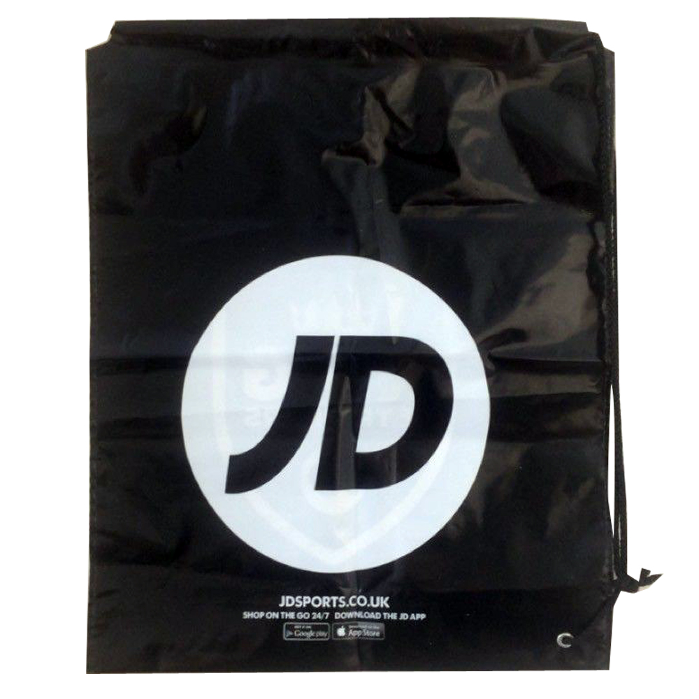 Custom Logo Printed Plastic PE Drawstring Packaging Bag for Clothing Hat Apparel Shopping