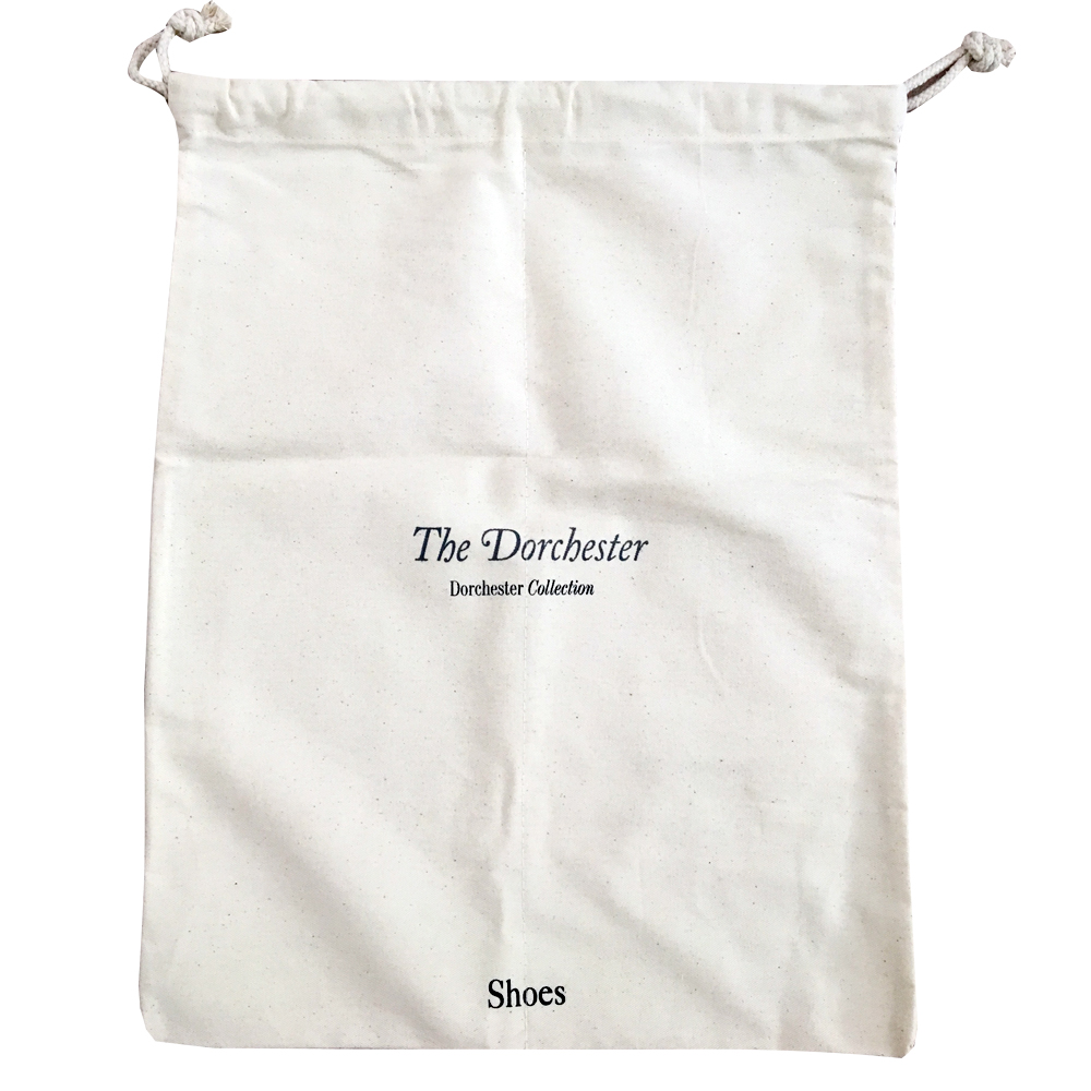 Custom 100% Cotton Drawstring Laundry Bag for Hotels