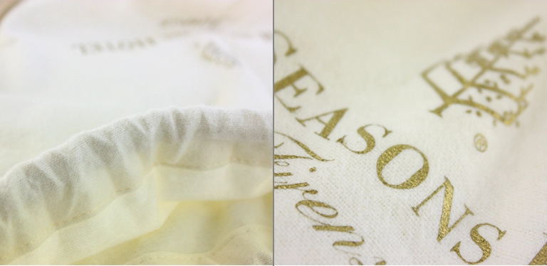 Custom 100% Cotton Drawstring Laundry Bag for Hotels