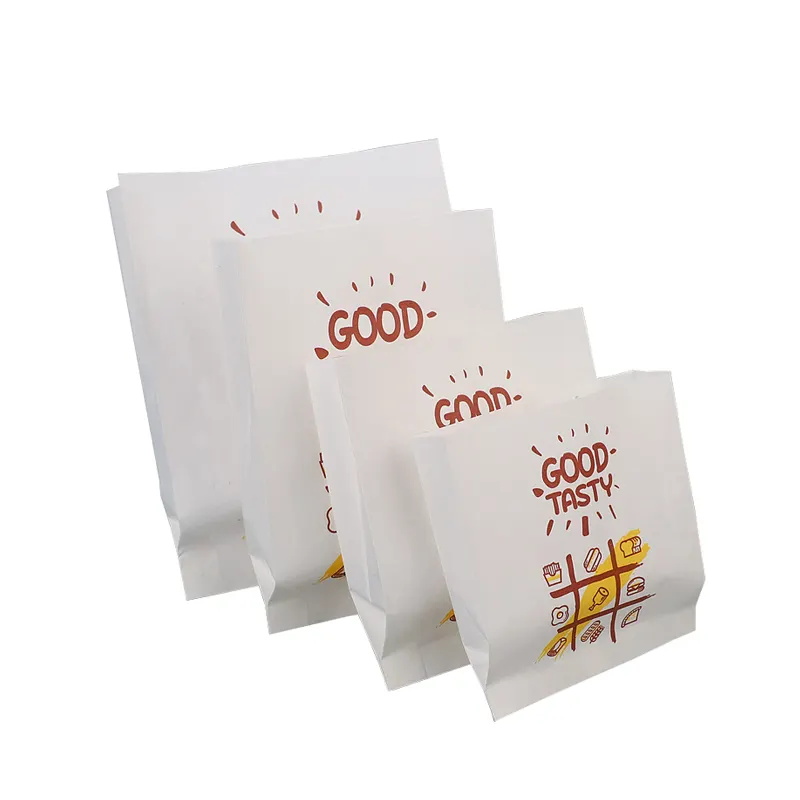Disposable takeaway food greaseproof paper bag