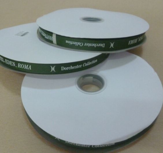 Custom Logo Printed Branding Ribbon Rolls | Satin & Grosgrain Custom Brand Ribbon