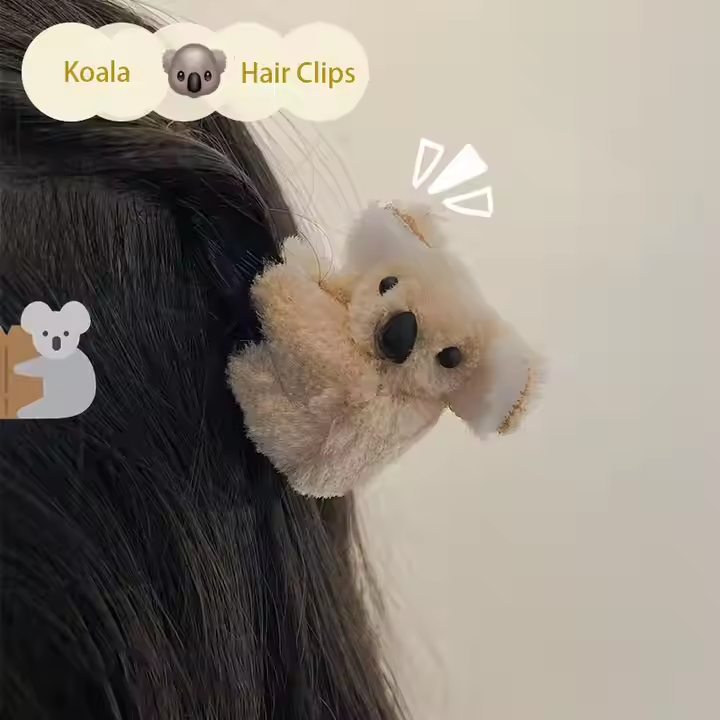 Plain Blank Plush Koala Animal Clip Doll Without Printing
