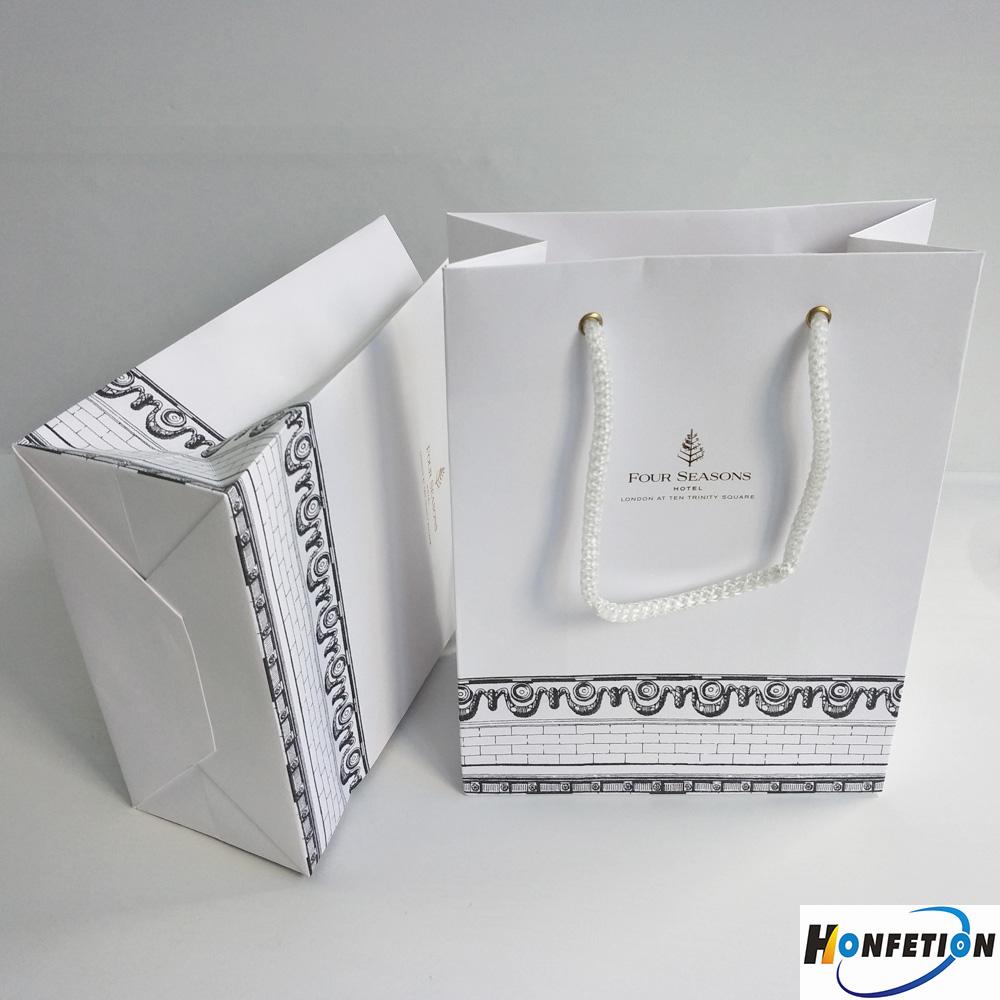 Custom Landmark Hotel Paper Bags