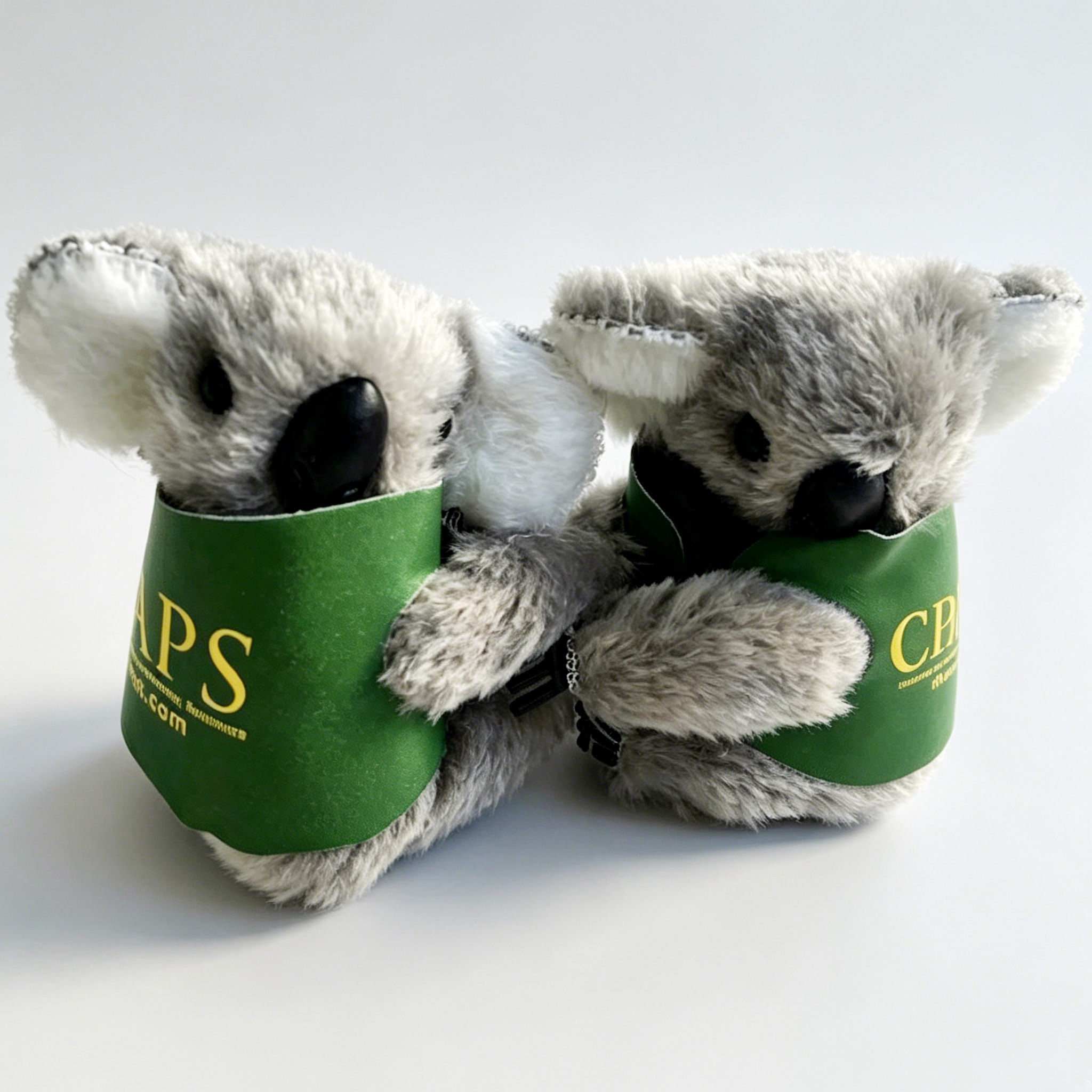 Custom Logo Plush Koala Animal Clip With Printed T-shirt