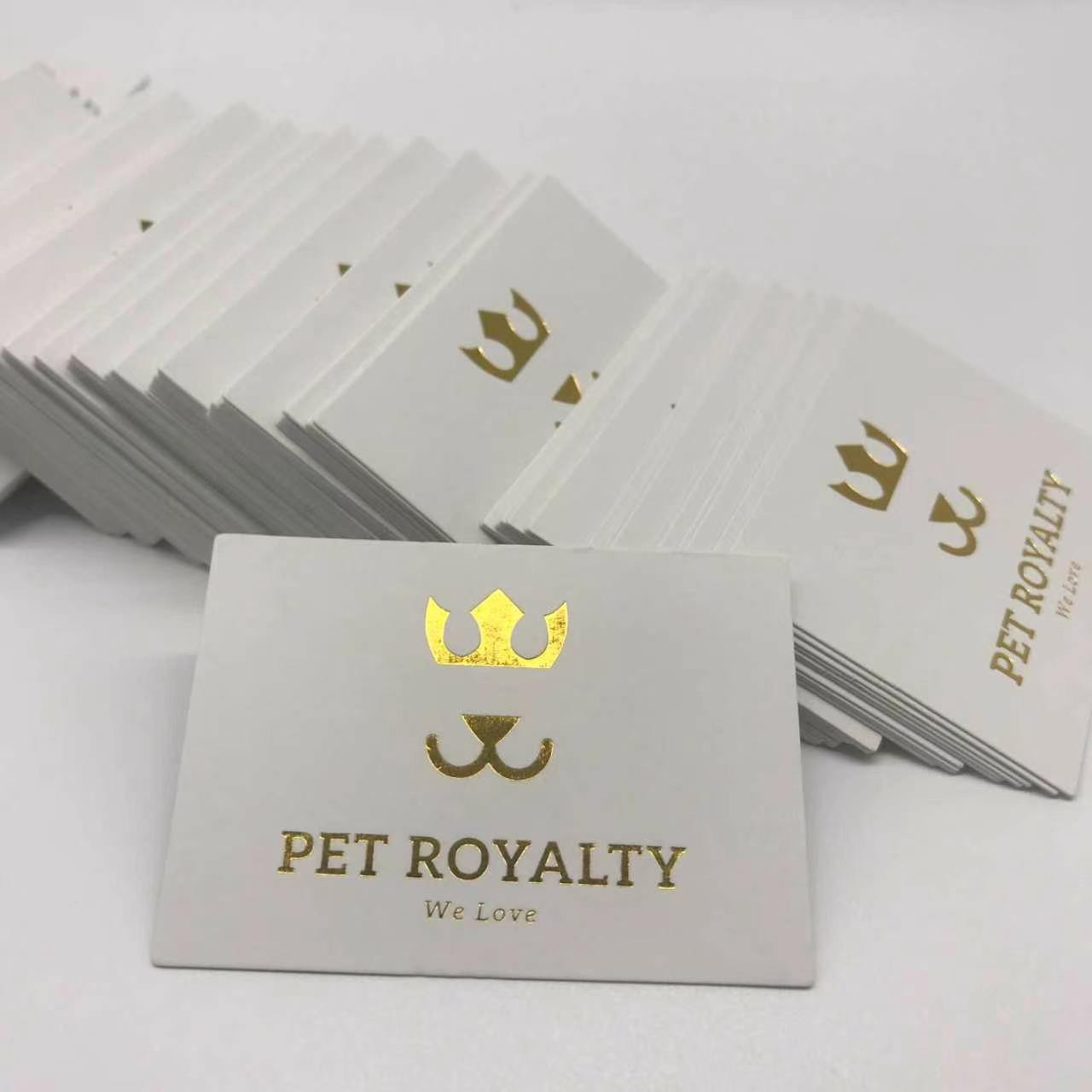 Custom Gold Foil Stamping Business Card Printing Service