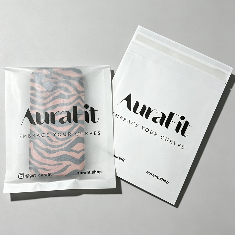Custom Clothing Glassine Paper Bags, Translucent Garment Packaging Bags for Apparel Retail