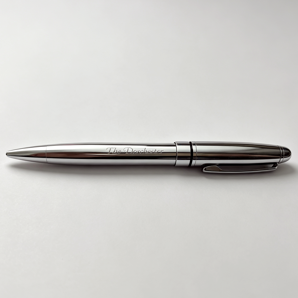 Custom Logo Metal Ballpoint Pen for Hotel & Resort Promotional Giveaways