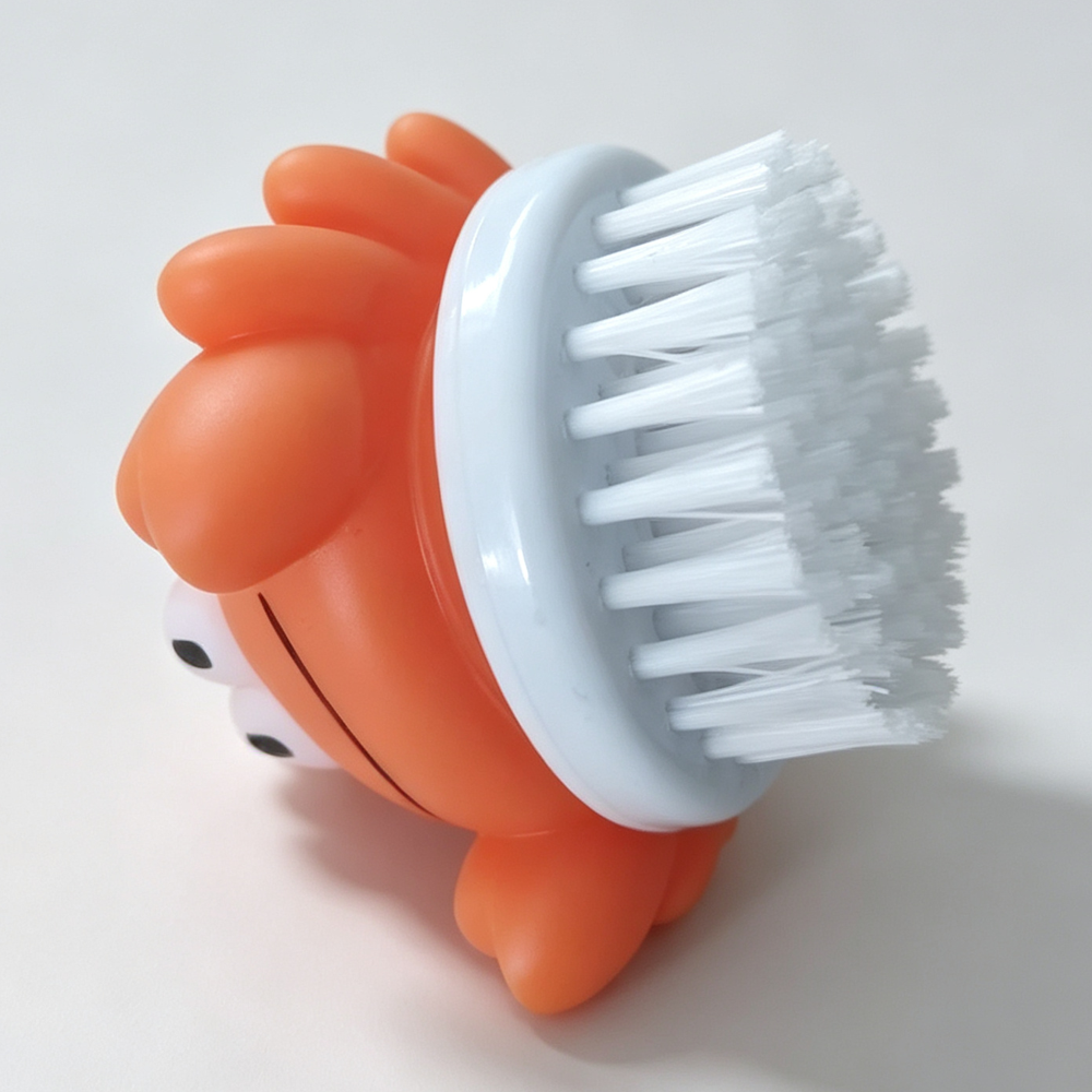 Cartoon Crab Shape Bath Brush for Kids Soft Bristle Cleaning Brush